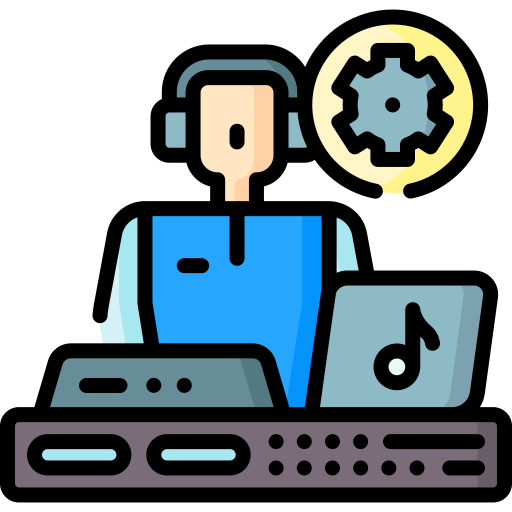 ingeniero de audio icono gratis