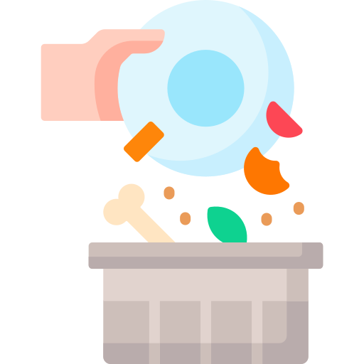 desechos alimentarios icono gratis