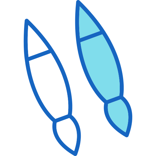 pincéis grátis ícone