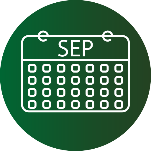 septiembre icono gratis