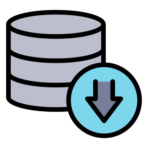 descarga de base de datos icono gratis