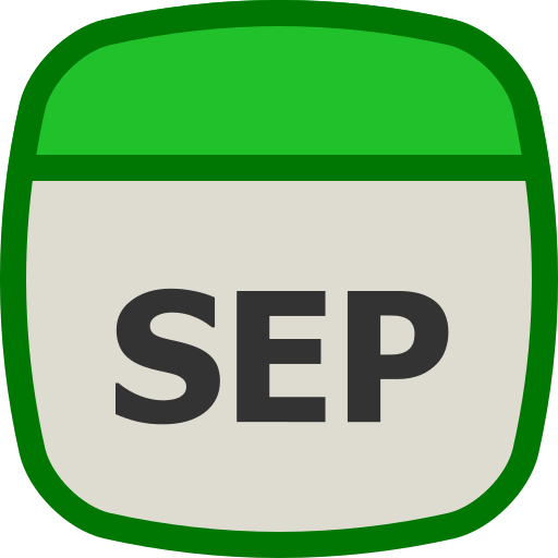 septiembre icono gratis