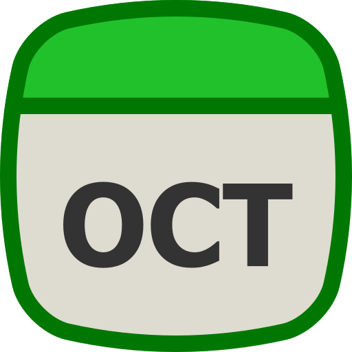 octubre icono gratis