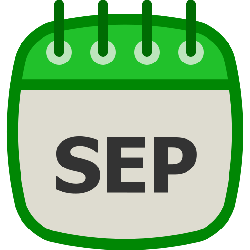 septiembre icono gratis