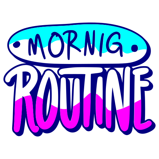 routine matinale gratuit sticker