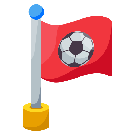 bandera de futbol icono gratis