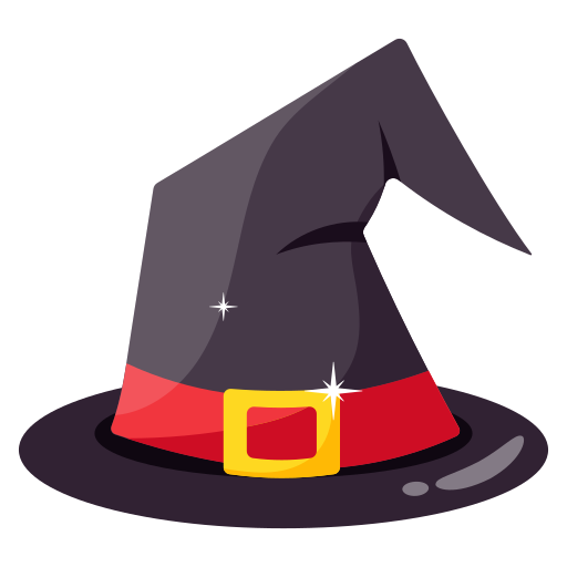 sombrero de bruja icono gratis