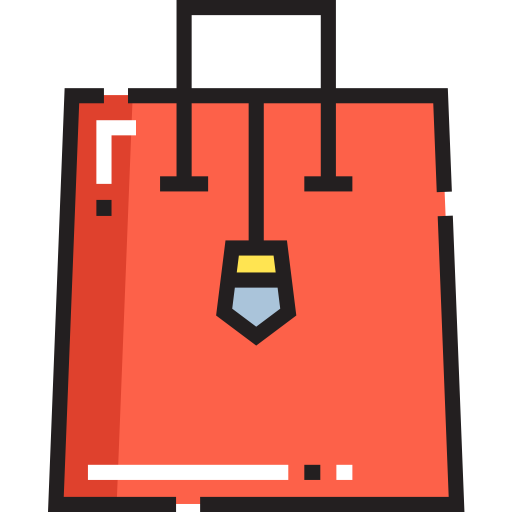 Shopping bag Detailed Straight Lineal color icon