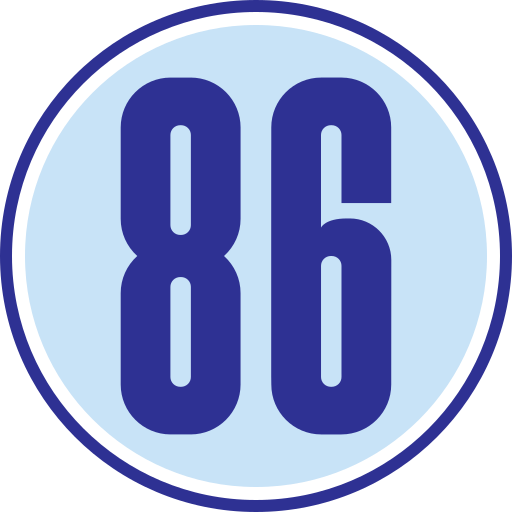86 icono gratis