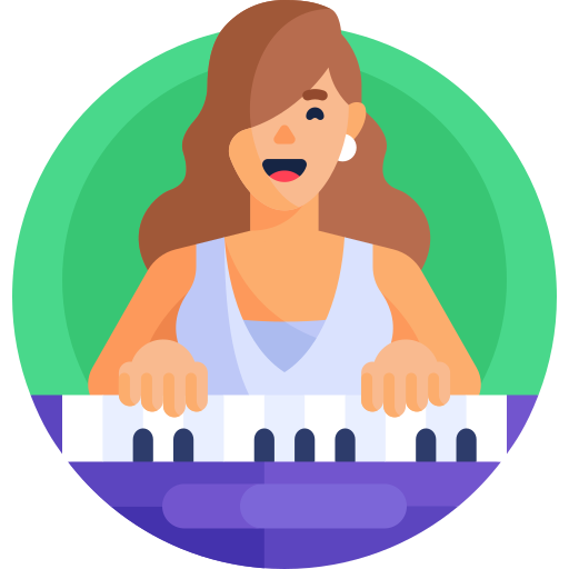 pianista icono gratis