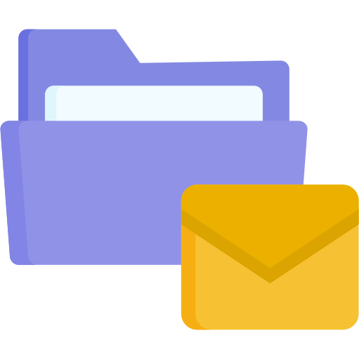 carpeta de correo electrónico icono gratis