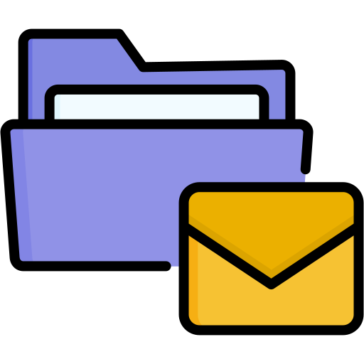 carpeta de correo electrónico icono gratis