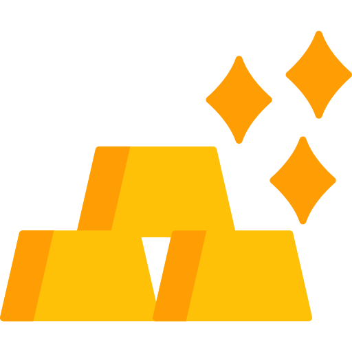 barra de oro icono gratis