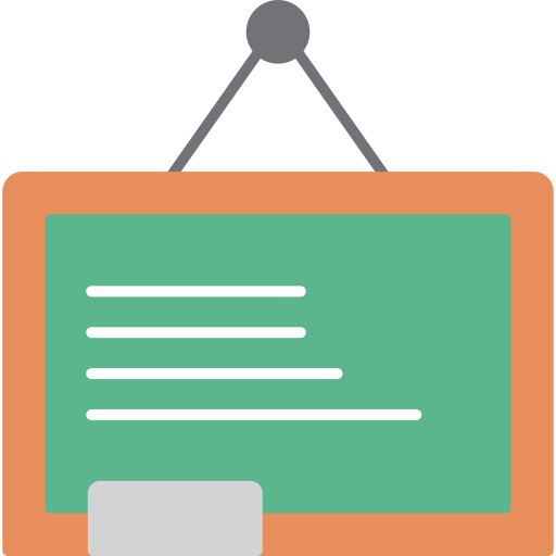 quadro-negro grátis ícone