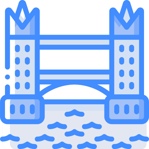 puente de la torre icono gratis