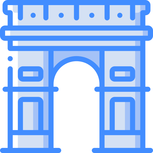 arco del triunfo icono gratis