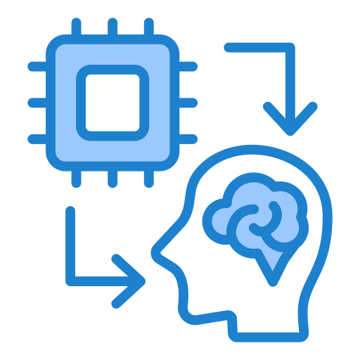 interfaz cerebro-computadora icono gratis