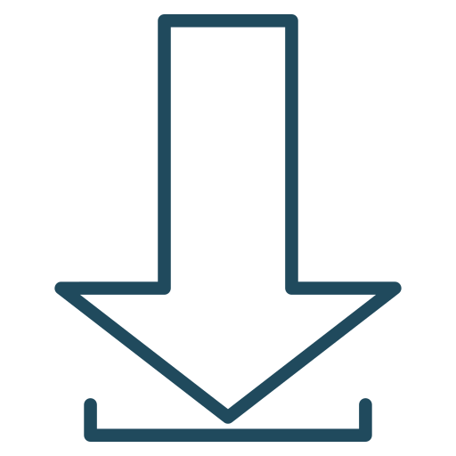 seta de download grátis ícone