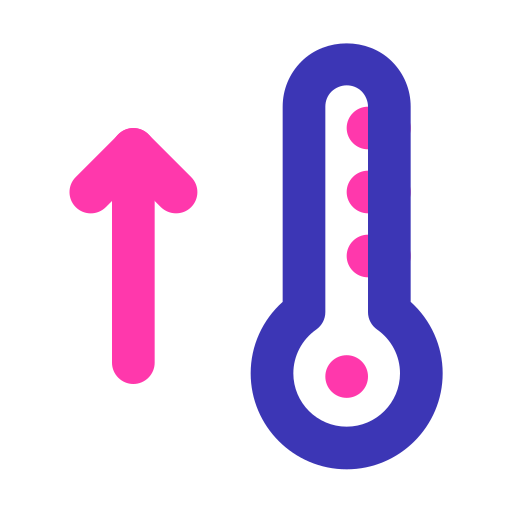 aumento de la temperatura icono gratis