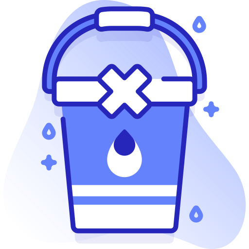 cubo de agua icono gratis