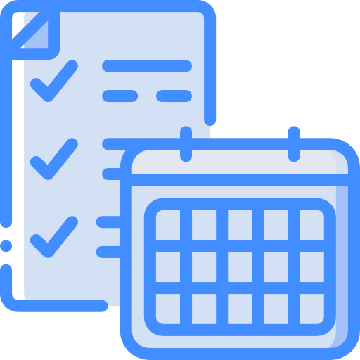 Schedule Basic Miscellany Blue Icon