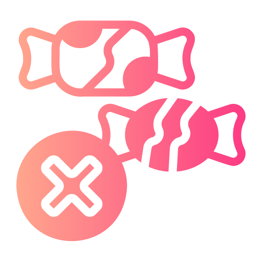 sin dulces icono gratis