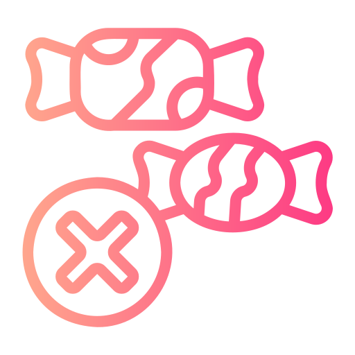 sin dulces icono gratis