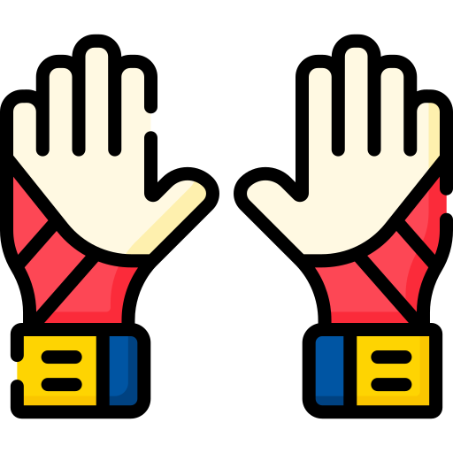 guantes de portero icono gratis