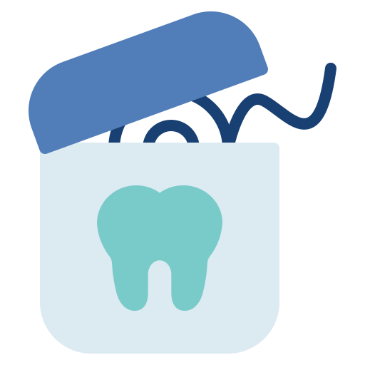 limpieza con hilo dental icono gratis