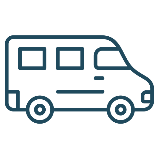 furgoneta de reparto icono gratis