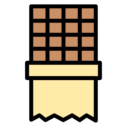 barra de chocolate icono gratis