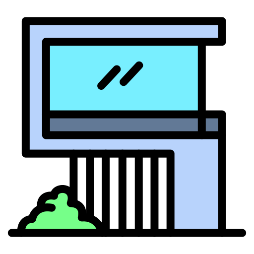 Modern house free icon Modern house free icon