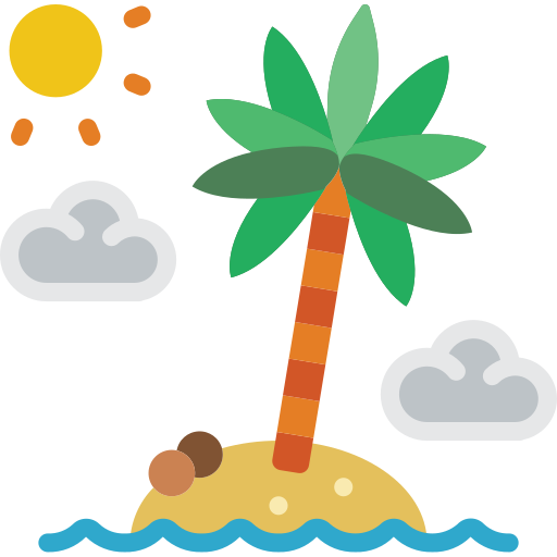 ilha grátis ícone ilha grátis ícone