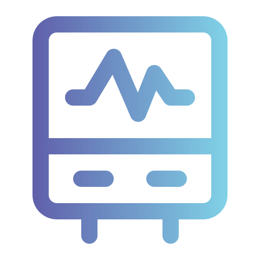 máquina de ecg icono gratis