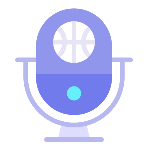 pódcast deportivo icono gratis