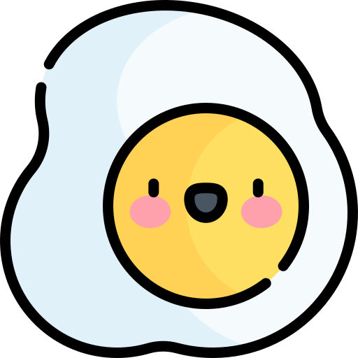 huevo frito icono gratis