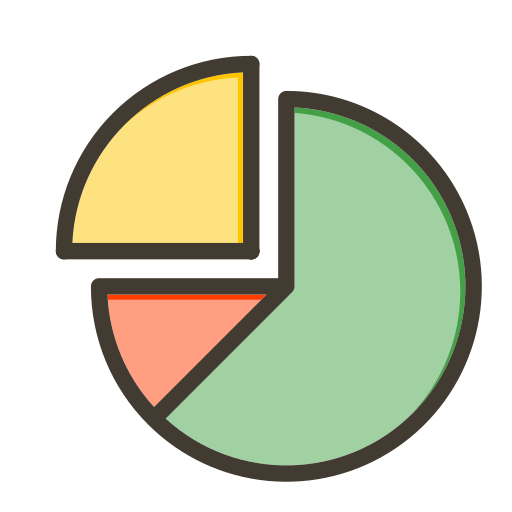 gráfico circular icono gratis