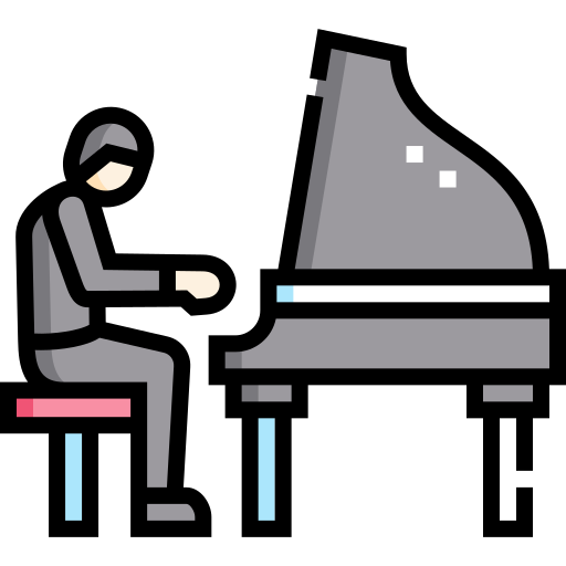 pianista icono gratis