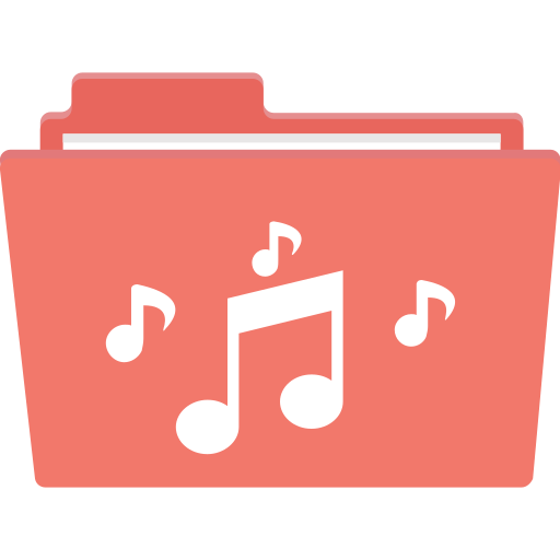 carpeta de música icono gratis