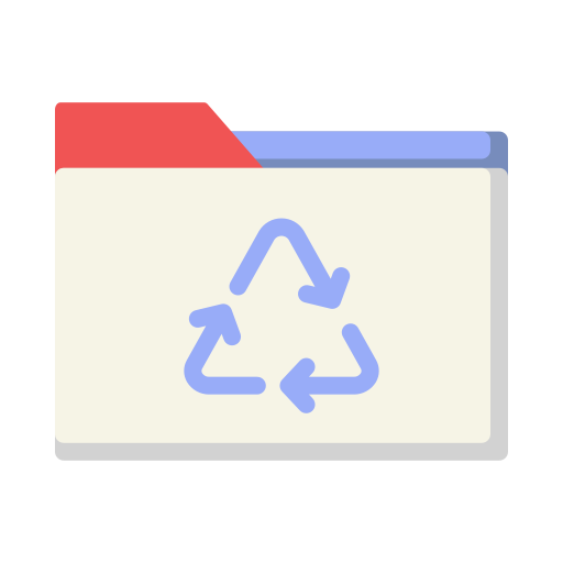 reciclaje de papel icono gratis