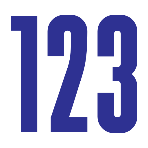 123 Icône gratuit 123 Icône gratuit