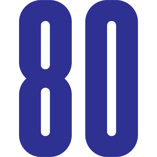 80 Icône gratuit