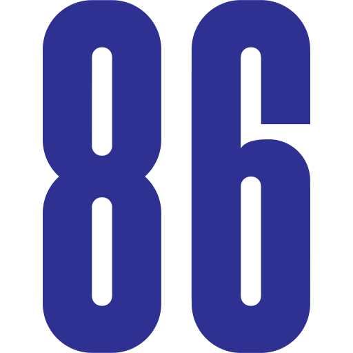 86 Icône gratuit 86 Icône gratuit