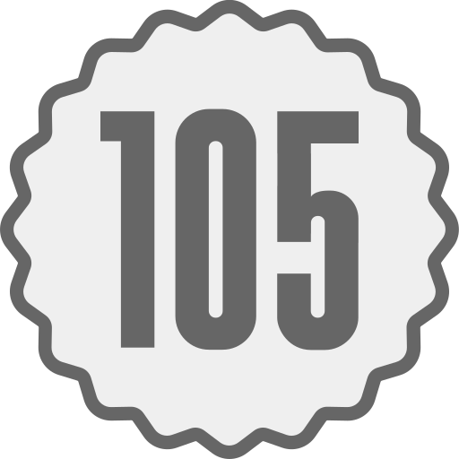 105 Icône gratuit 105 Icône gratuit