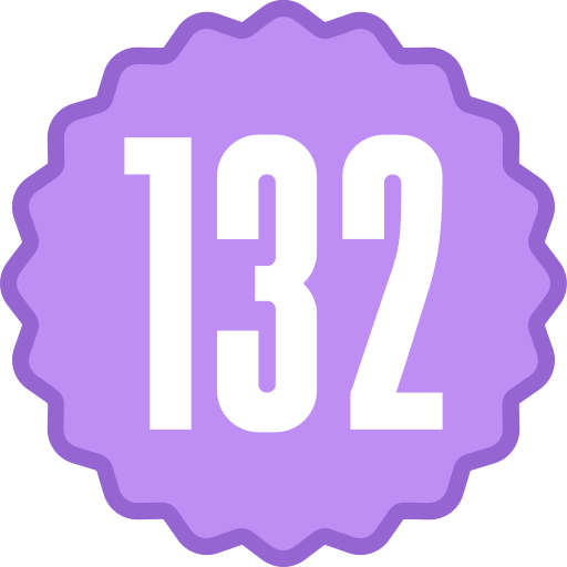132 Icône gratuit 132 Icône gratuit