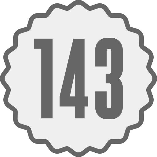 143 Icône gratuit 143 Icône gratuit