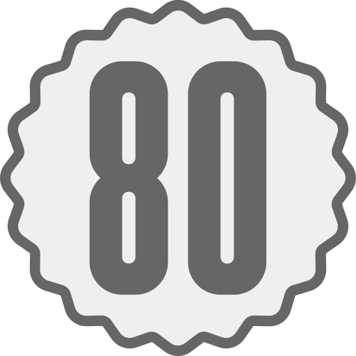 80 kostenlos Icon 80 kostenlos Icon