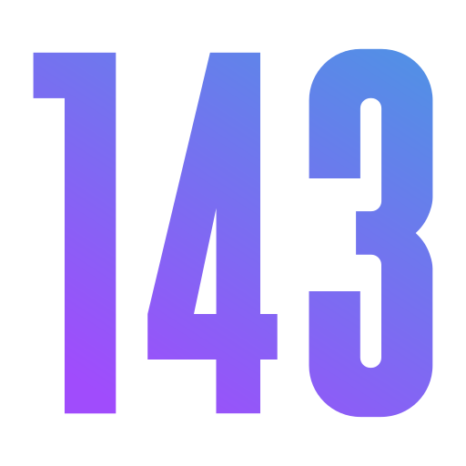 143 Icône gratuit 143 Icône gratuit