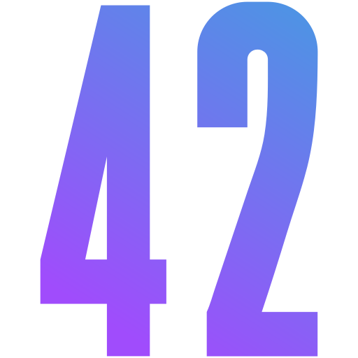 42 Icône gratuit 42 Icône gratuit