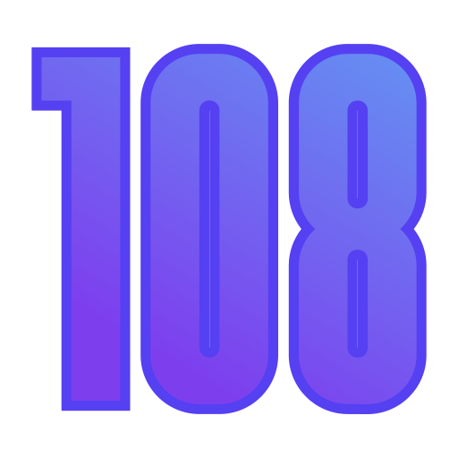 108 Icône gratuit 108 Icône gratuit